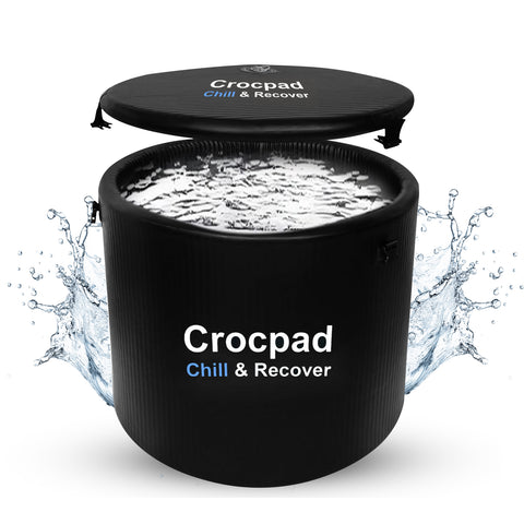 Large Ice Pod for Athletes – Cold Plunge Ice Bath for Recovery Portable Soaking Barrel with Cover -  Chiller (Optional)