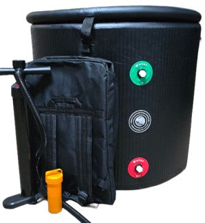 Large Ice Pod for Athletes – Cold Plunge Ice Bath for Recovery Portable Soaking Barrel with Cover -  Chiller (Optional)