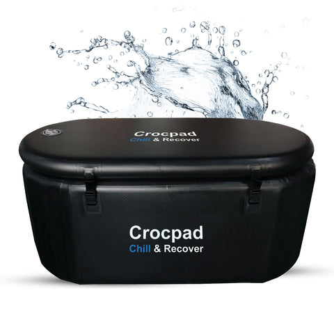 Cold plunge tub in winter