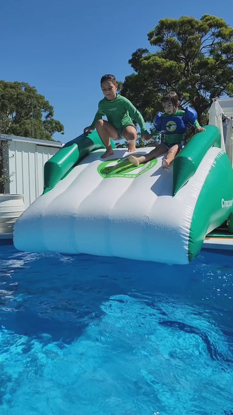 MIKROS 2M INFLATABLE WATER POOL SLIDE — product video
